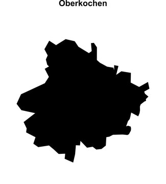 Oberkochen (Baden-Wurttemberg) blank outline map