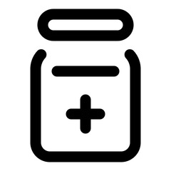 Obraz premium Medicine Line Icon Vector, Modern Medical and Pharmacy Symbol for Healthcare, Medicine, and Hospital Services