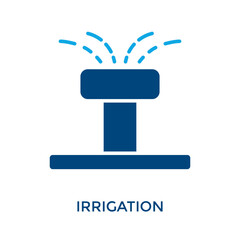 Fototapeta premium Irrigation Icon Dual Tone Style. Vector Illustration For Graphic Design