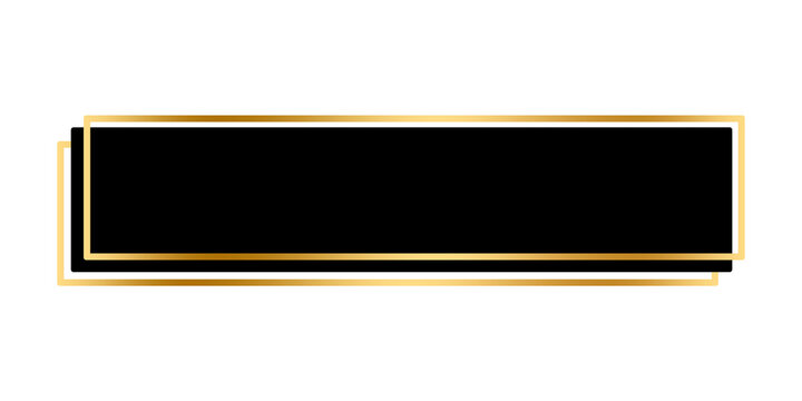 black gold luxury lower third design element template file format png