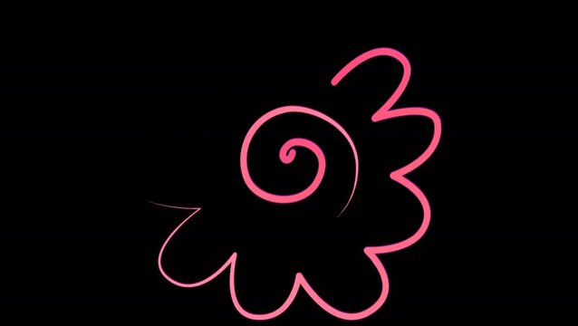 くるくる花丸ラインアニメ