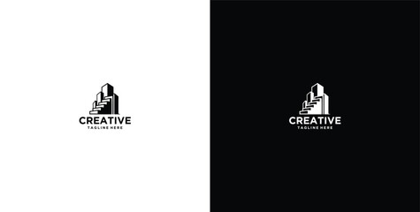 modern real estate development logo design © micky_adb