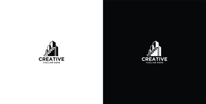 modern real estate development logo design