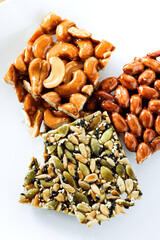 Obraz premium Assorted Nut and Seed Brittle Candies