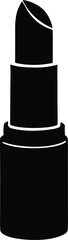 Obraz premium Beauty makeup cosmetic lipstick simple flat vector icon
