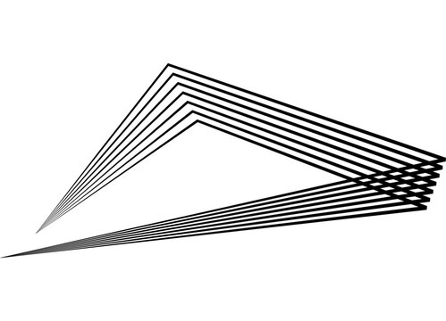 Vector pattern of thin black parallel lines on a white background. Abstract striped shape. Design element in retro style. Modern vector background for covers, advertising, packaging. . place for text,