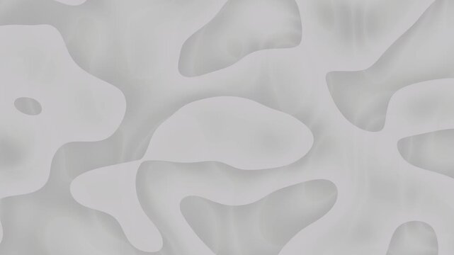 Liquid abstract silver gray topographic map features two target icons for a modern design.