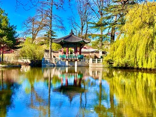 Naklejka premium japanese garden in Paris 