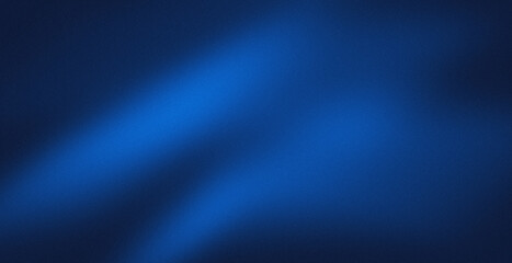 Obraz premium Deep blue gradient swells with soft, flowing motion. Smooth texture suggests fabric or liquid movement. Muted tones convey calm or mystery. Ideal for abstract backgrounds or design overlays