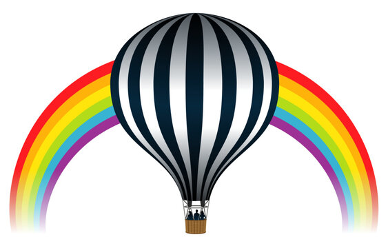 Montgolfière Ar en ciel