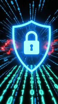 Looping animation showing a computer cyber attack with VSRExport in a digital environment