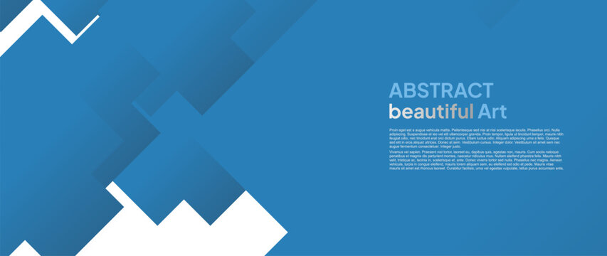 Blue and white abstract geometric background with sharp zig zag elements and modern dynamic layout for web design.