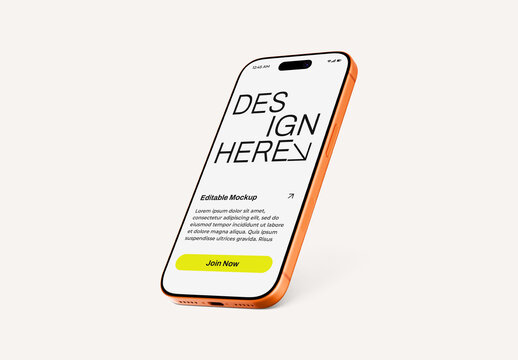 Mobilephone Screen Mockup PSD Template