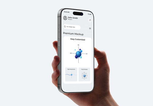 Mobile App Screen Mockup