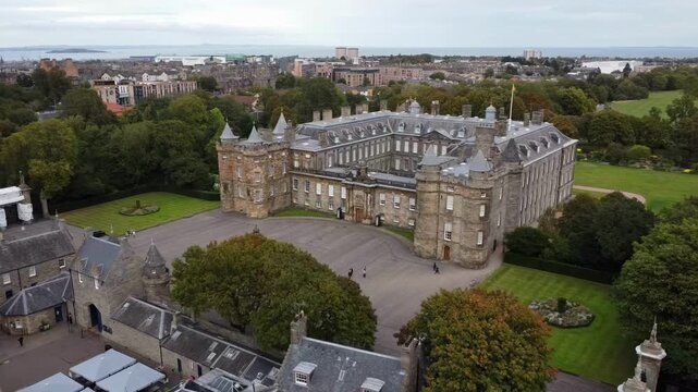 Aerial Edinburgh Gothic Architecture Castles and Historic Kirkyards