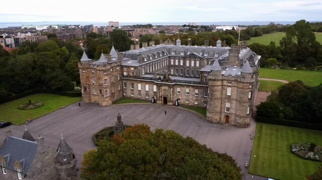 Aerial Edinburgh Gothic Architecture Castles and Historic Kirkyards