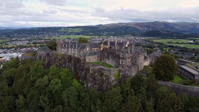 Aerial Edinburgh Gothic Architecture Castles and Historic Kirkyards