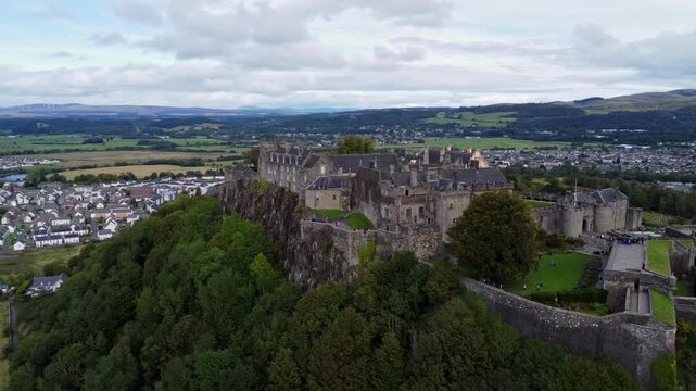 Aerial Edinburgh Gothic Architecture Castles and Historic Kirkyards