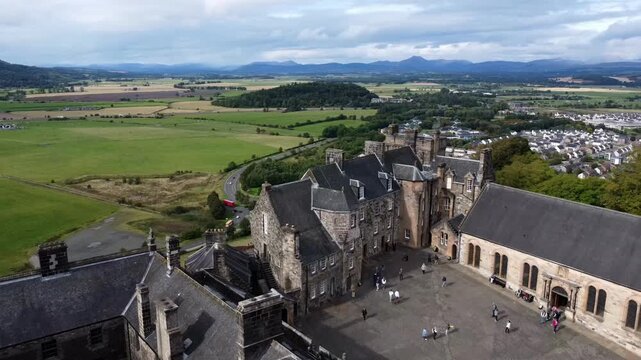 Aerial Edinburgh Gothic Architecture Castles and Historic Kirkyards