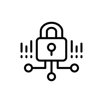 Traffic Encryption Line Icon