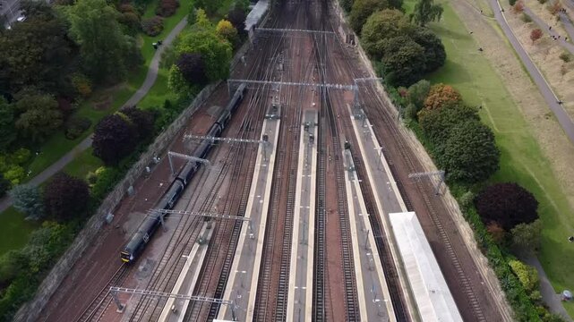 Aerial Edinburgh Gothic Architecture Castles and Historic Kirkyards 