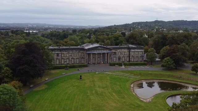 Aerial Edinburgh Gothic Architecture Castles and Historic Kirkyards