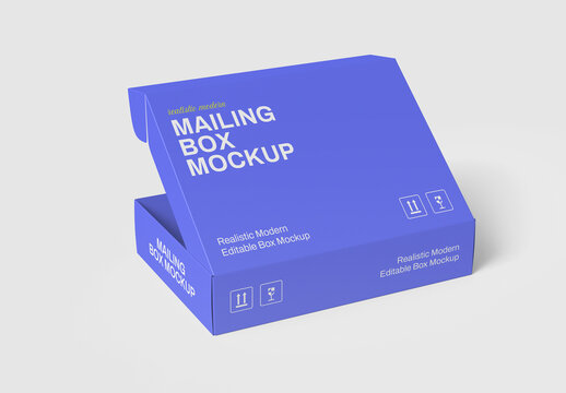 Mailing Box Packaging Mockup