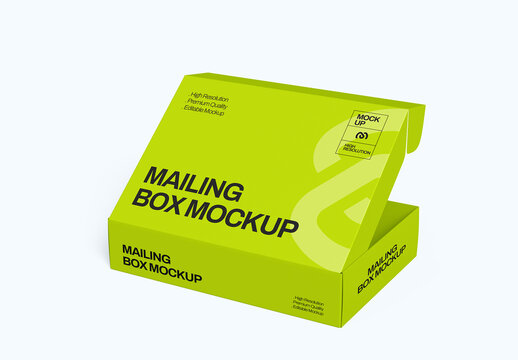 Mailing Box Mockup Template