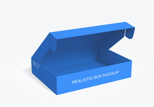 Opened Mailer Box Mockup