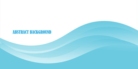 Obraz premium Abstract blue waves background, minimal waves design concept