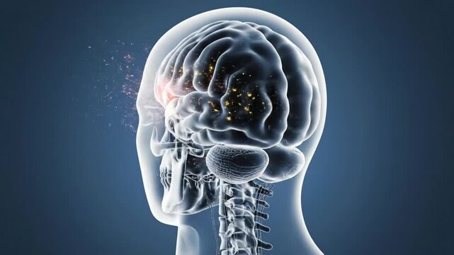 Explore the human brain in an anatomical animation showing structure and function in detail