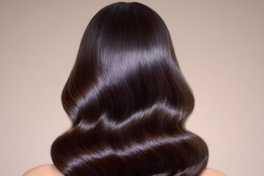 Woman with long dark brown hair.
