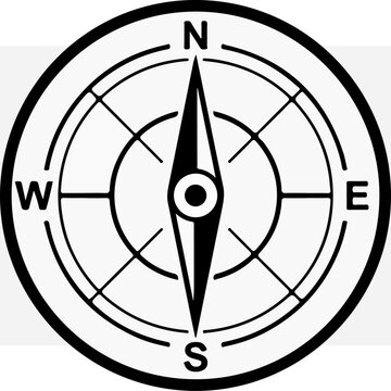 Compass Rose Navigation Tool - Guiding Direction and Exploration.
