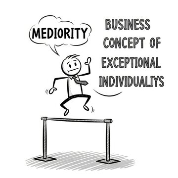 Business concept of exceptional individuals.