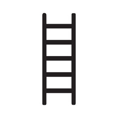 Fire rescue ladder icon. Emergency escape and climbing tool silhouette  © Nazmul
