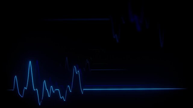 luminous line chart for market trends and volatility in financial business markets, success, analysis, stock prices, trading, business, risk management,  broker, investment, trading, value, ECG