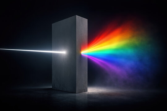 IDAHOT May 17 pride spectrum piercing institutional slab transforming white light into rainbow fan symbolizing LGBTQ rights visibility equality and overcoming homophobia transphobia biphobia