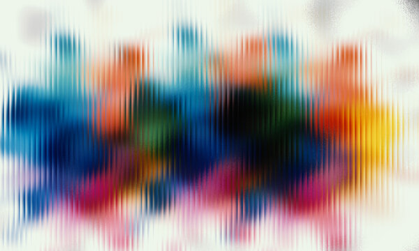 Rainbow Gradient Abstract Glass Distortion Design