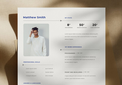 Resume Layout For Freelancers