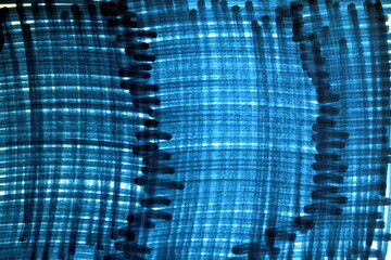 Naklejka premium Abstract texture drawn with blue marker.