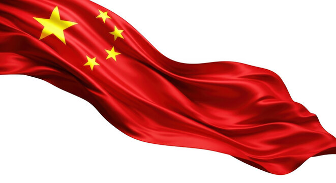 waving flag of china