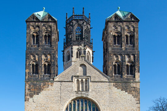 Historische Kirche St. Ludgeri in M&uuml;nster Westfalen.
