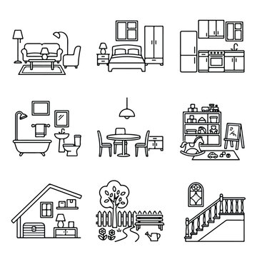 Various Home Interior Exterior Parts.