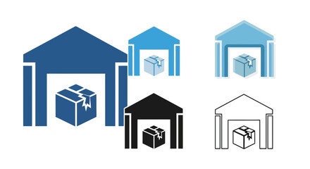 Fototapeta premium delivery, warehouse icons