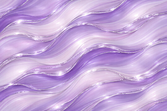 Luxury violet marble pattern with metallic silver veins, dynamic fluid abstract design