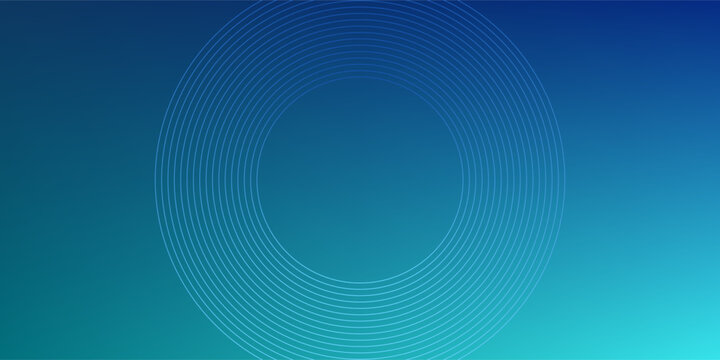 Blue-green gradient studio room, abstract background pattern, walls and floor reflect neon lights, dark tones and feel  speed of digital technology connected blue-green background. Future technology.