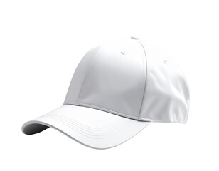 Fototapeta premium Cap with curved brim and clean white fabric