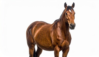 Obraz premium horse isolated on white background