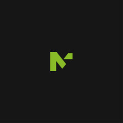 Obraz premium Letter M logo icon flat vector design