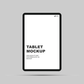A high-quality photo of a tablet mockup on a plain background